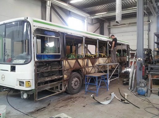 Ремонт автобусов, замена стекол, ремонт кузова стоимость ремонта и где отремонтировать - Тула