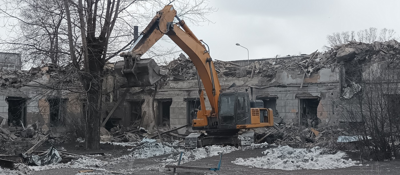 Демонтажные работы, услуги спецтехники в Новомосковске