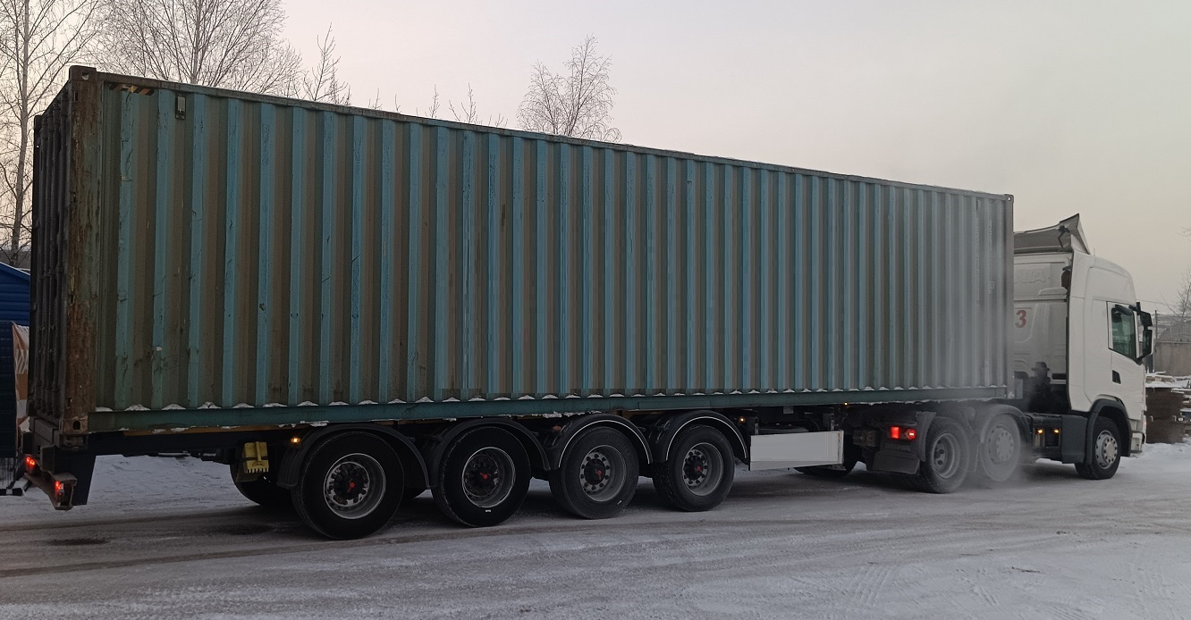 Контейнеровоз для перевозки контейнеров 20 и 40 футов в Новомосковске